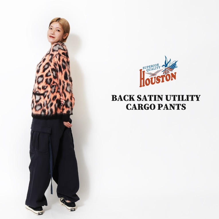 HOUSTON woman / ヒューストン ウーマン 1030W BACK SATIN UTILITY CARGO PANTS / バックサテンユーティリティーカーゴパンツ -全3色-