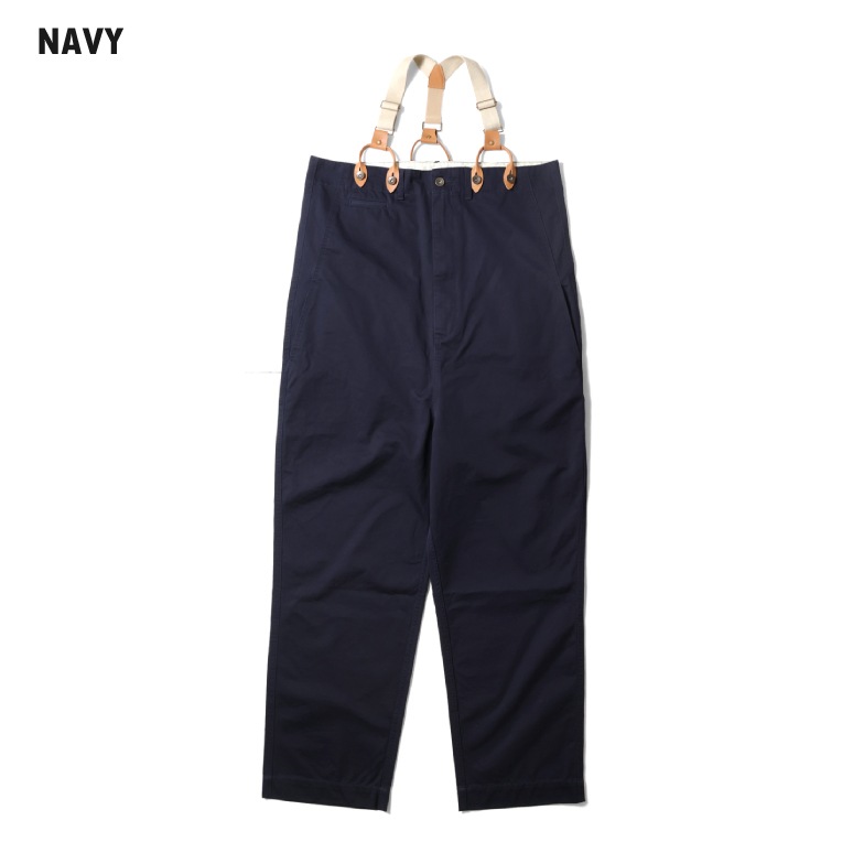 HOUSTON woman / ヒューストン ウーマン 1031W HIGH -WAIST SUSPENDER PANTS / ハイウエストサスペンダーパンツ -全3色- 
