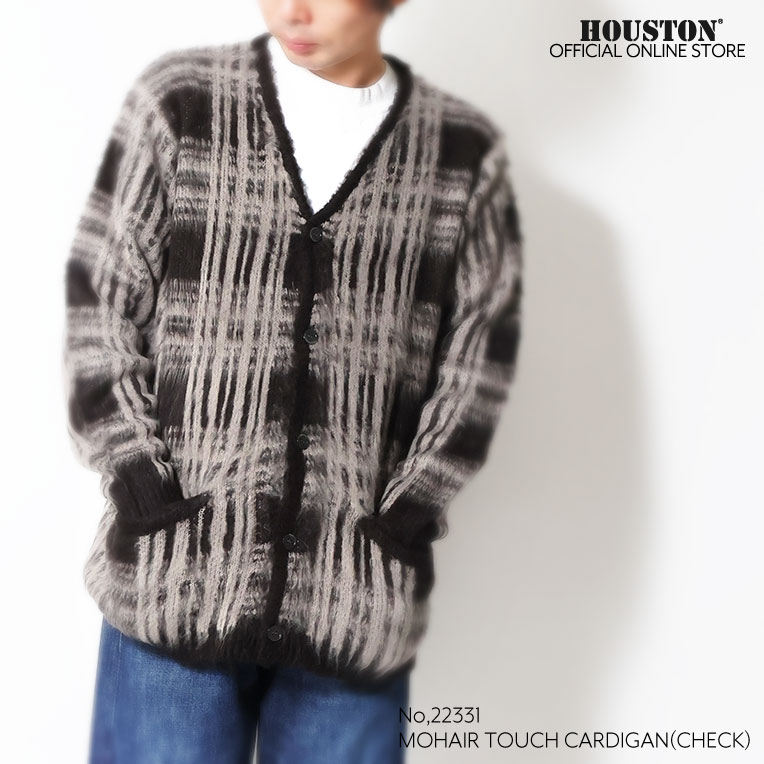 UNIVERD72 / ユニバード72 22331 MOHAIR TOUCH CARDIGAN(CHECK) / モヘアタッチ起毛カーディガン  -全3色- 