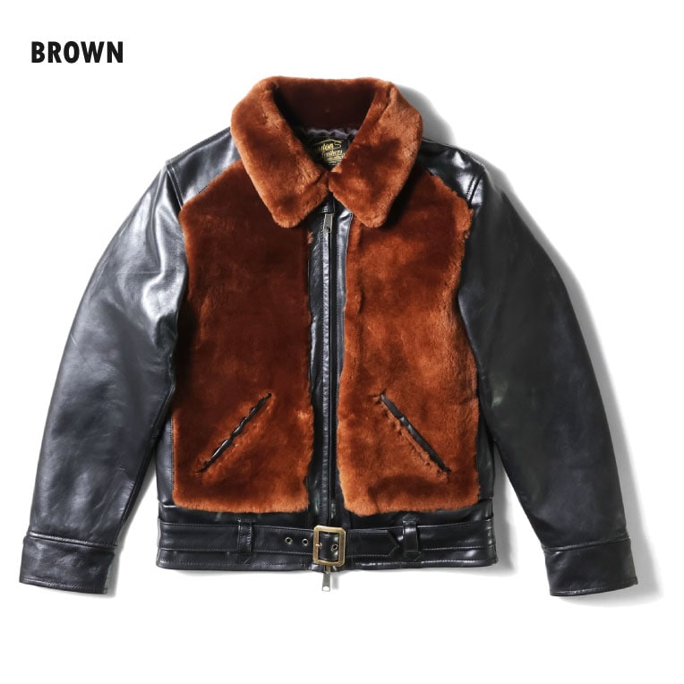 HOUSTON / ヒューストン 8234 MOUTON GRIZZLY JACKET / ムートングリズリージャケット -全2色-