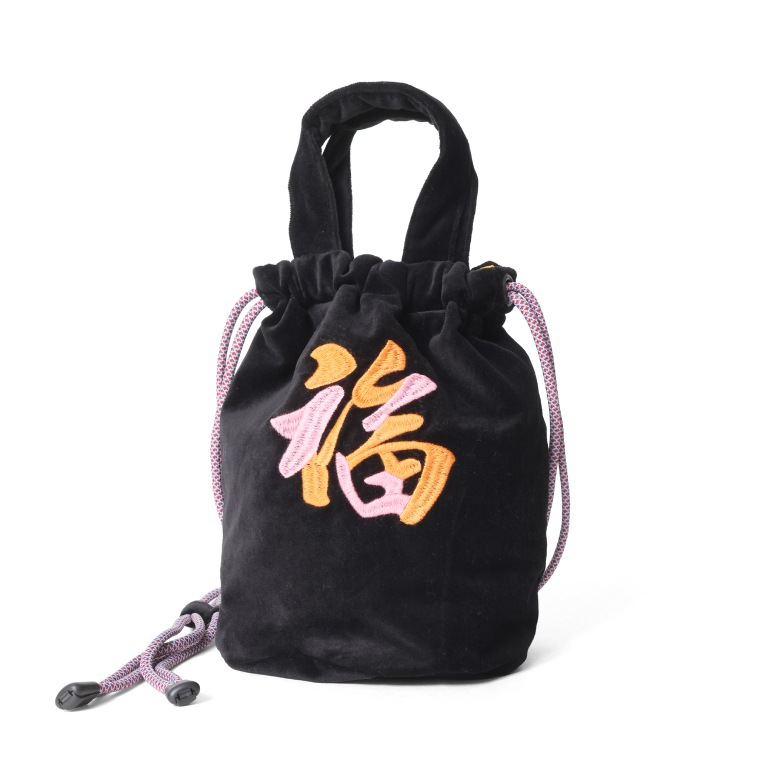 HOUSTON / ヒューストン 6898 VELVETEEN EFFECT BAG (TIGER) / 刺繍別珍エフェクトバッグ(虎) -全3色- 