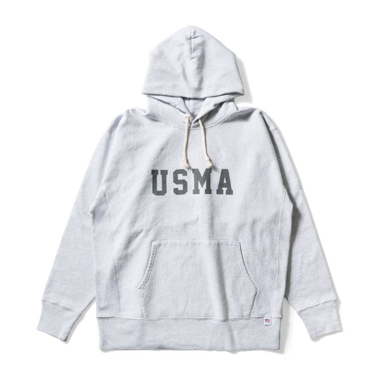 HOUSTON  / ヒューストン 22323 PRINT U.S. COTTON R/V HOODIE(USMA) / U.S.コットンスウェットフーディ -全2色- 