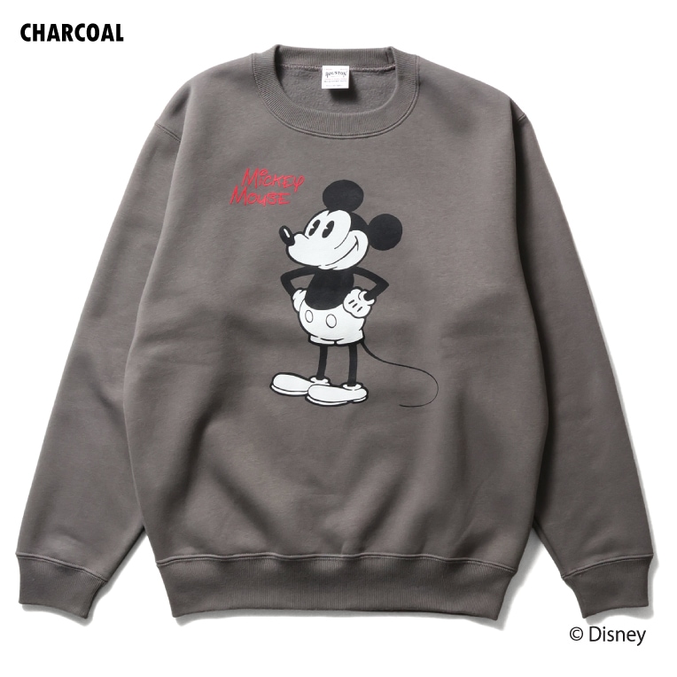 HOUSTON / ヒューストン 22363 【HOUSTON】 MICKEY MOUSE C/N SWEAT / ミッキー マウス クルーネック スウェット -全3色-
