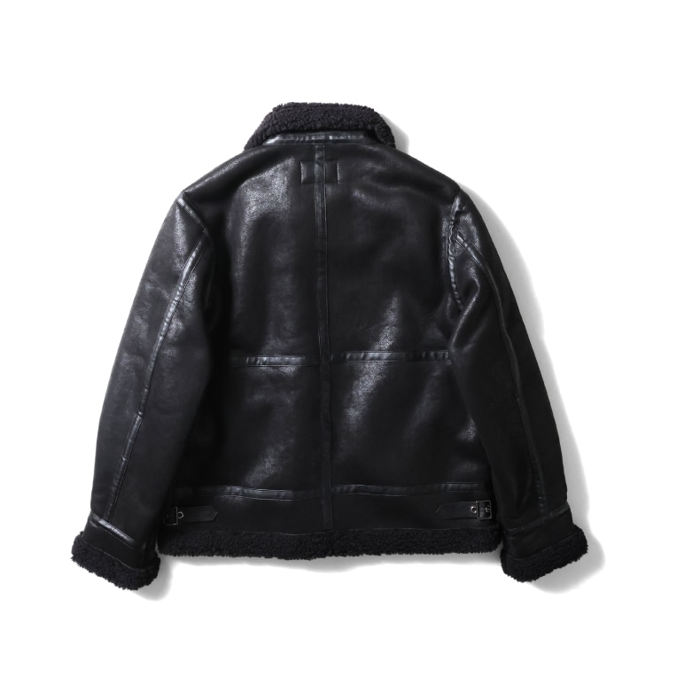 HOUSTON woman / ヒューストン ウーマン 5045W FAKE MOUTON B-3 JACKET / フェイクムートンB-3ジャケット -全2色- 