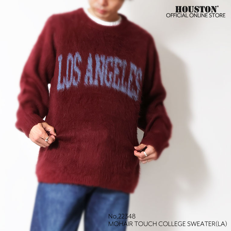 UNIVERD72 / ユニバード72 22348 MOHAIR TOUCH COLLEGE SWEATER(LA) / モヘアタッチ起毛セーター  -全3色- 