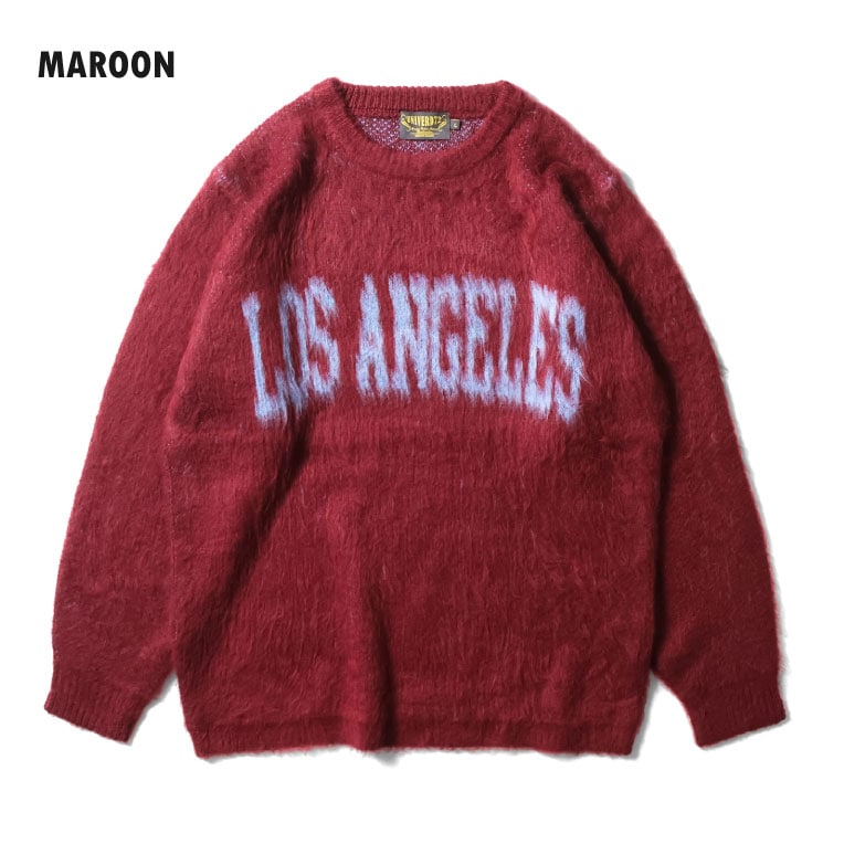 UNIVERD72 / ユニバード72 22348 MOHAIR TOUCH COLLEGE SWEATER(LA) / モヘアタッチ起毛セーター  -全3色- 