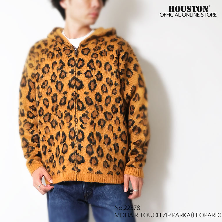 UNIVERD72 / ユニバード72 22378 MOHAIR TOUCH ZIP PARKA(LEOPARD) / モヘアタッチ起毛ジップパーカー  -全4色-