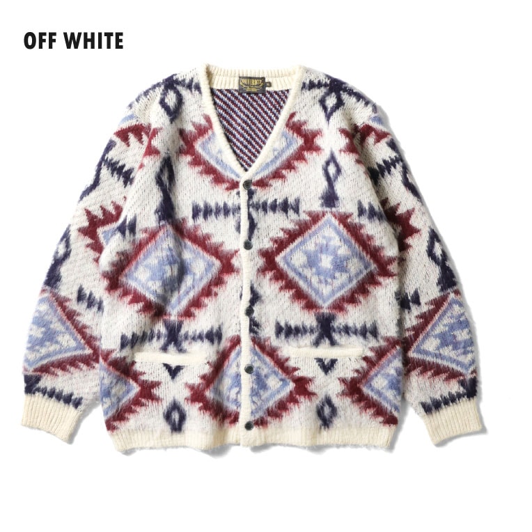 UNIVERD72 / ユニバード72 22332 MOHAIR TOUCH CARDIGAN(NATIVE) / モヘアタッチ起毛カーディガン  -全3色- 