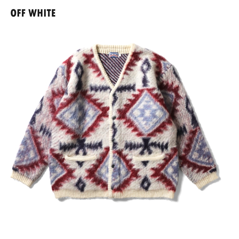HOUSTON woman / ヒューストン ウーマン 2023W MOHAIR TOUCH CARDIGAN (NATIVE) / モヘアタッチカーディガン -全3色- 