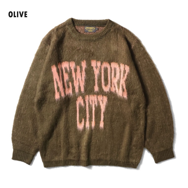 UNIVERD72 / ユニバード72 22349 MOHAIR TOUCH COLLEGE SWEATER(NY) / モヘアタッチ起毛セーター  -全3色- 