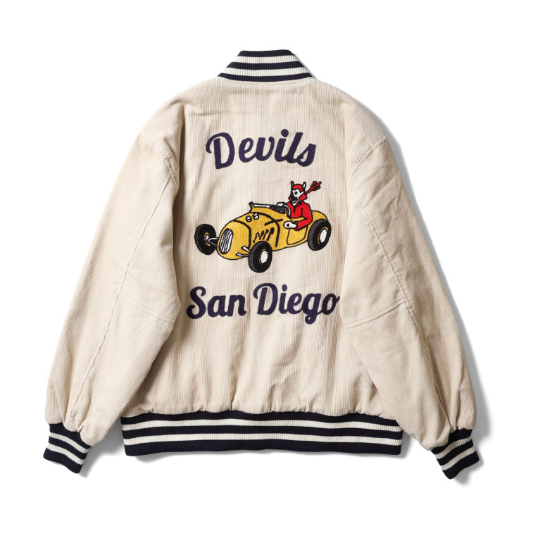 HOUSTON / ヒューストン 51567 CORDUROY STADIUM JACKET / コーデュロイスタジアムジャケット -全3色- 