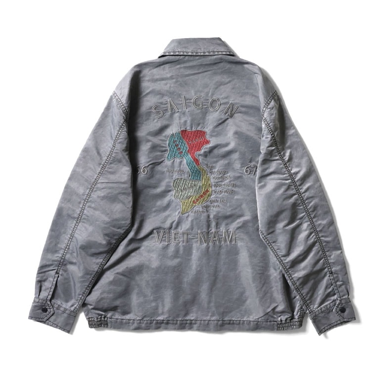 HOUSTON / ヒューストン 51570 PIGMENT NYLON VIETNAM JACKET / ピグメントナイロンベトナムジャケット -全3色- 