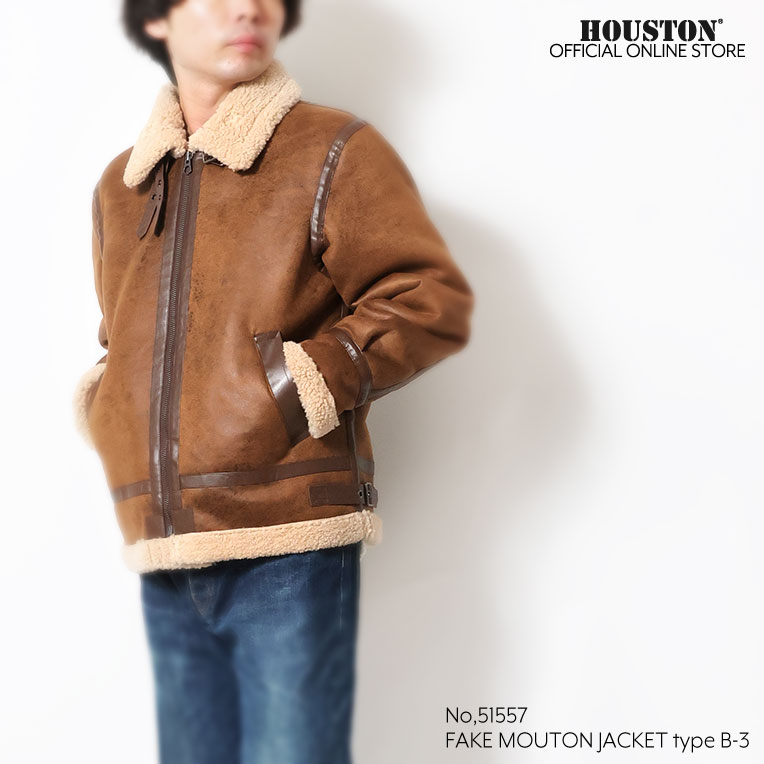 UNIVERD72 / ユニバード72 51557 FAKE MOUTON JACKET type B-3 / フェイクムートンジャケットB-3タイプ  -全2色-