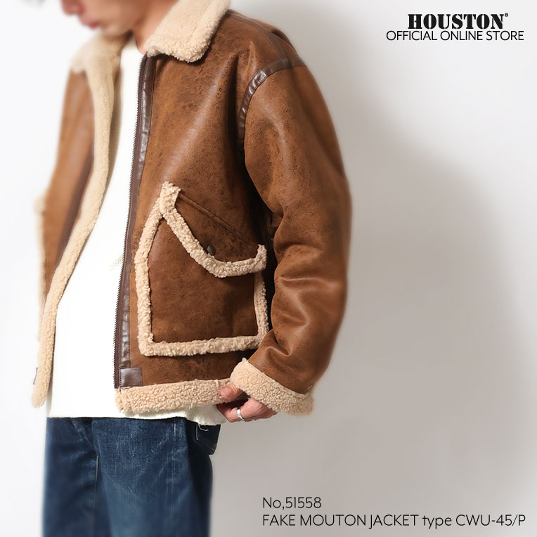 UNIVERD72 / ユニバード72 51558 FAKE MOUTON JACKET type CWU/45P / フェイクムートンジャケットCWU/45Pタイプ  -全2色-