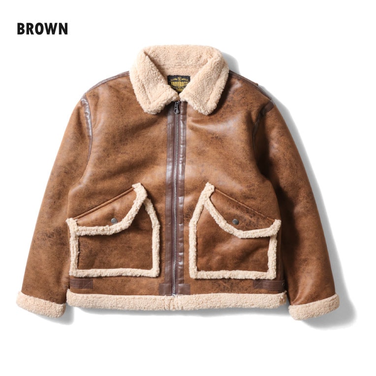UNIVERD72 / ユニバード72 51558 FAKE MOUTON JACKET type CWU/45P / フェイクムートンジャケットCWU/45Pタイプ  -全2色-
