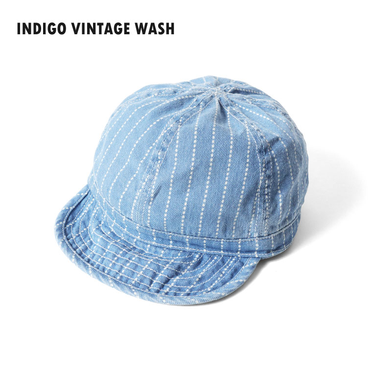 HOUSTON / ヒューストン 6897 WABASH DENIM ARMY CAP / ウォバッシュデニム アーミーキャップ -全2色- 