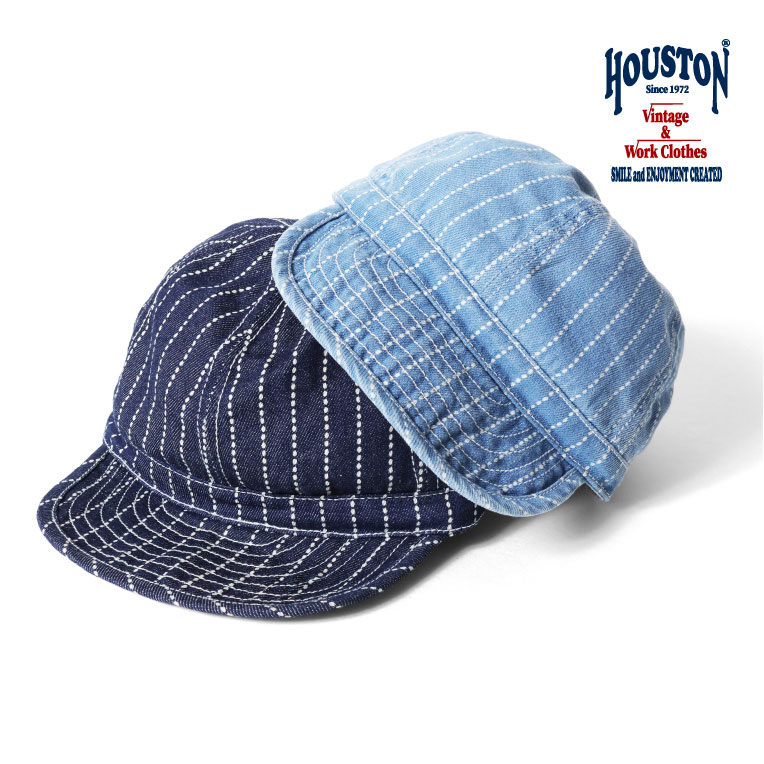 HOUSTON / ヒューストン 6897 WABASH DENIM ARMY CAP / ウォバッシュデニム アーミーキャップ -全2色-