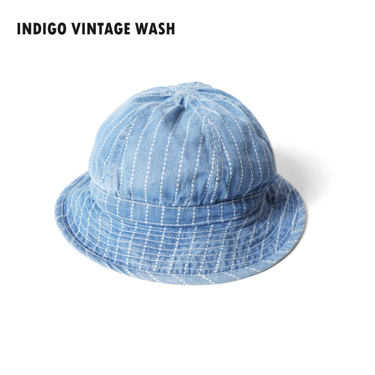 HOUSTON / ヒューストン 6896 WABASH DENIM ARMY HAT / ウォバッシュデニムアーミーハット -全2色- 