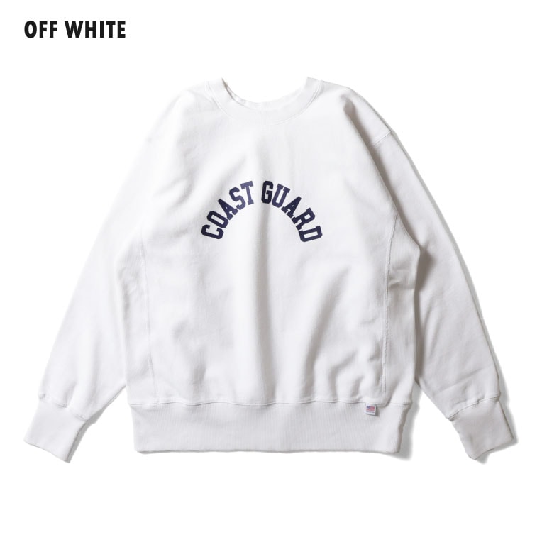 HOUSTON  / ヒューストン 22371 PRINT U.S COTTON R/V SWEAT  (COAST GUARD) / プリントスウェット -全3色- 