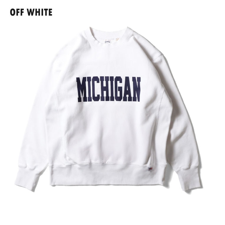 HOUSTON  / ヒューストン 22375 PRINT U.S COTTON R/V SWEAT  (MICHIGAN) / プリントスウェット -全3色- 
