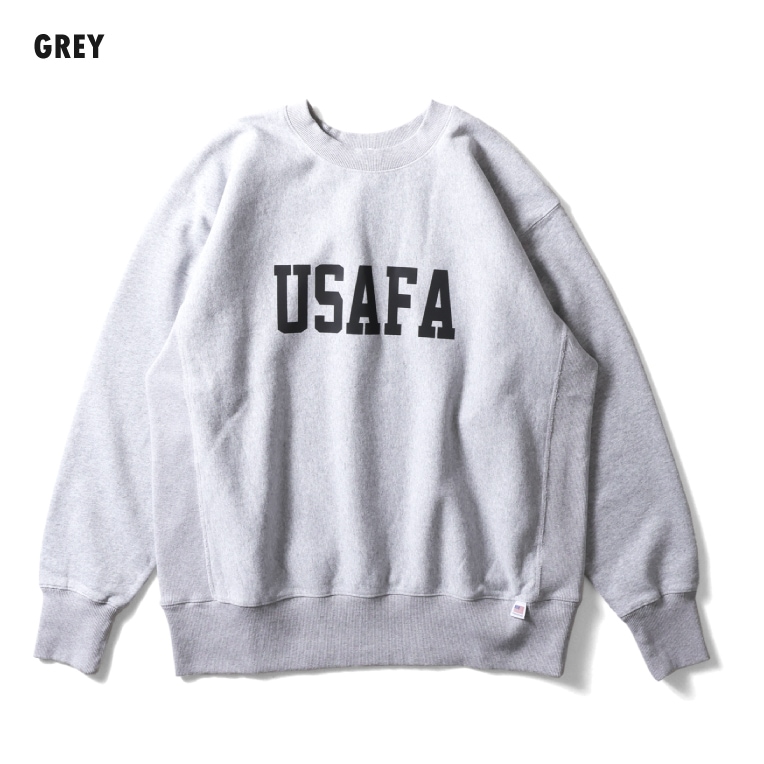 HOUSTON  / ヒューストン 22369 PRINT U.S COTTON R/V SWEAT  (USAFA) / プリントスウェット -全3色- 