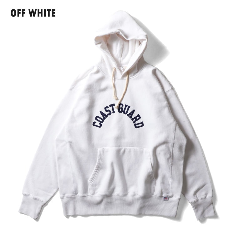 HOUSTON  / ヒューストン 22372 PRINT U.S COTTON R/V HOODIE  (COAST GUARD) / プリントフーディー -全3色- 