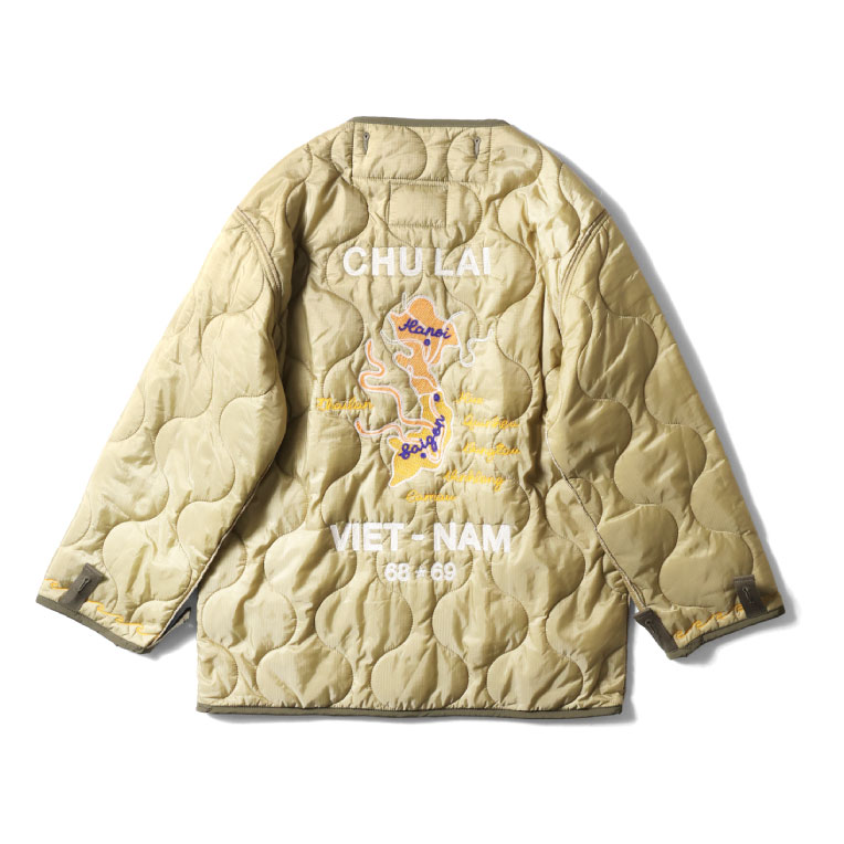 HOUSTON / ヒューストン 51513 EMBROIDERY M-65 LINER / 刺繍M-65ライナージャケット -全2色- 