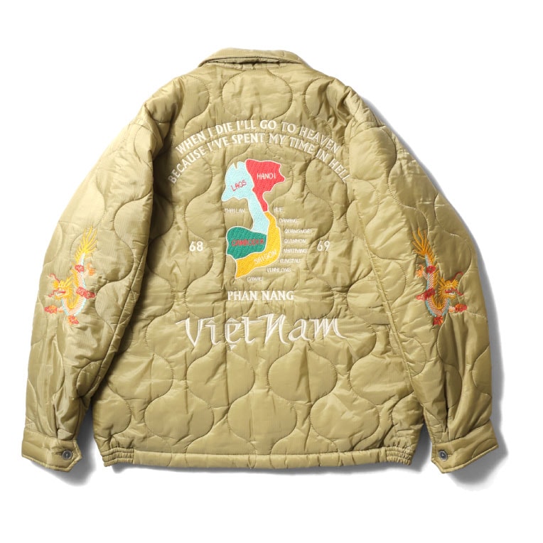 HOUSTON / ヒューストン 51512 NYLON VIETNAM JACKET(MAP) / ナイロンベトナムジャケット -全2色-