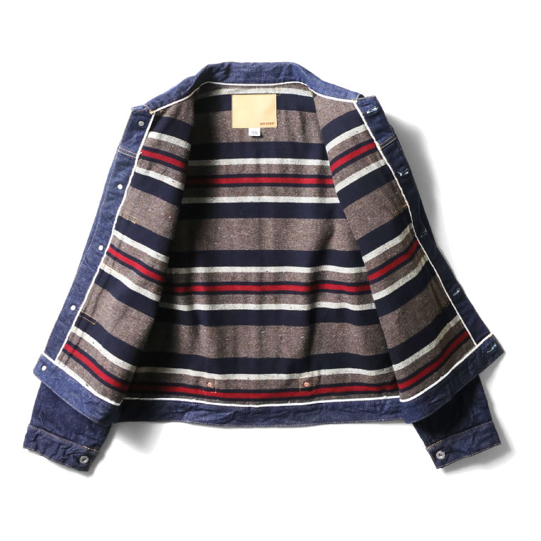 HOUSTON / ヒューストン 51541 TYPE1 BLANKET DENIM JACKET / タイプ1ブランケットデニムジャケット -全1色- 