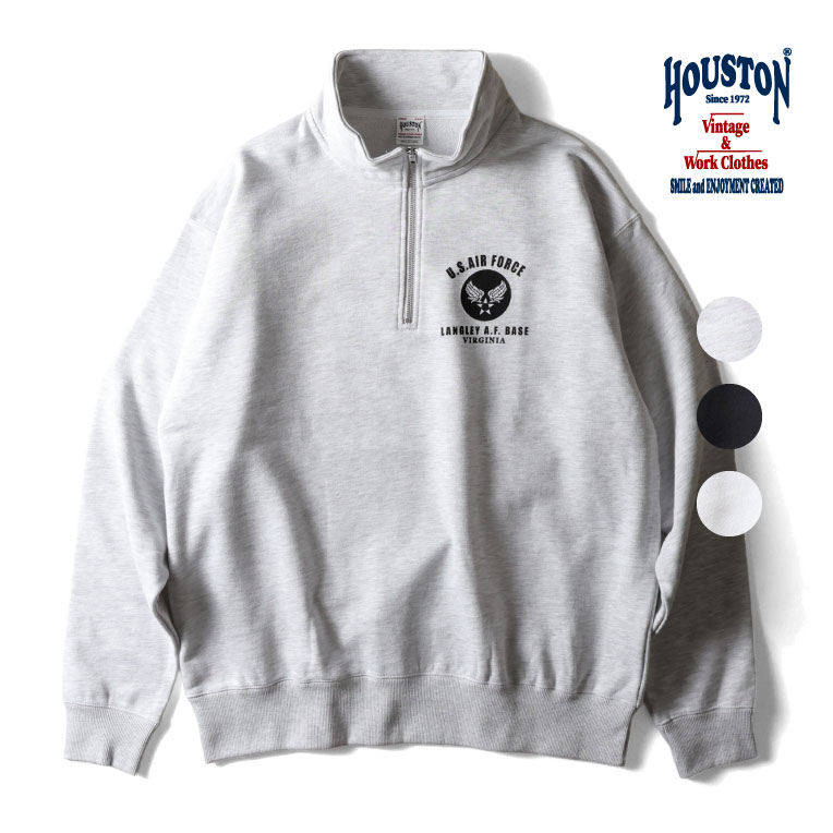 HOUSTON / ヒューストン 22351 HALF ZIP SWEAT (USAF) / ハーフジップ