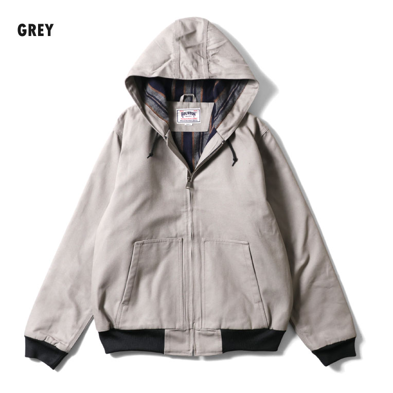 HOUSTON / ヒューストン 51561 DUCK ZIP WORK HOODIE / ダックジップワークフーディ -全4色- 