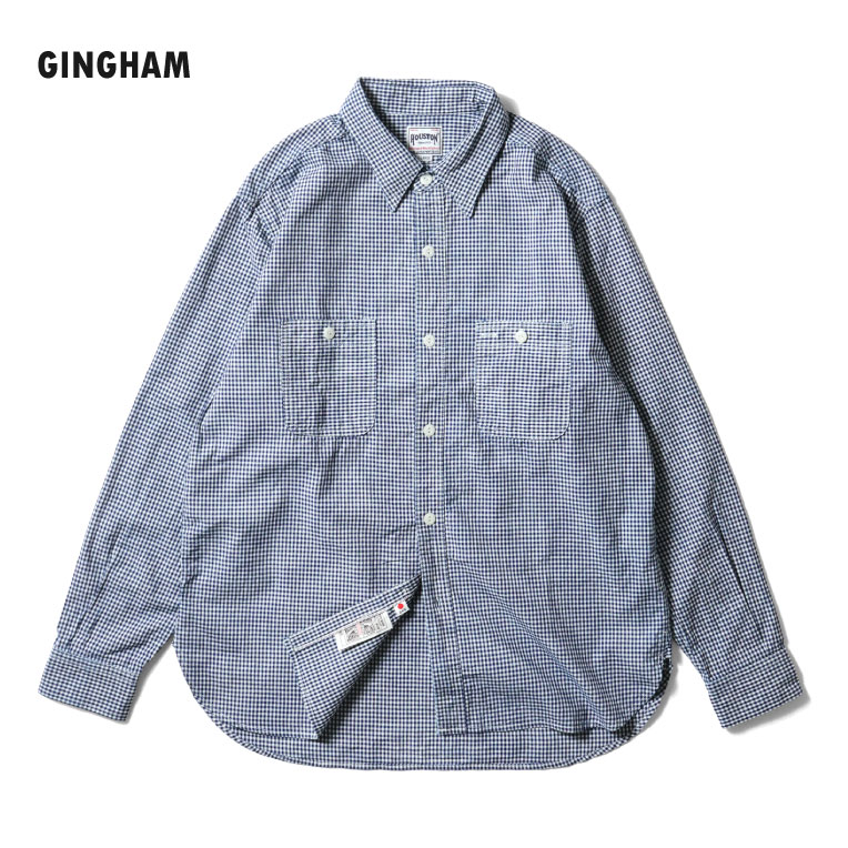 HOUSTON / ヒューストン 41257 SELEVEDGE CHAMBRAY SHIRT / セルビッジシャンブレーシャツ -全3色- 