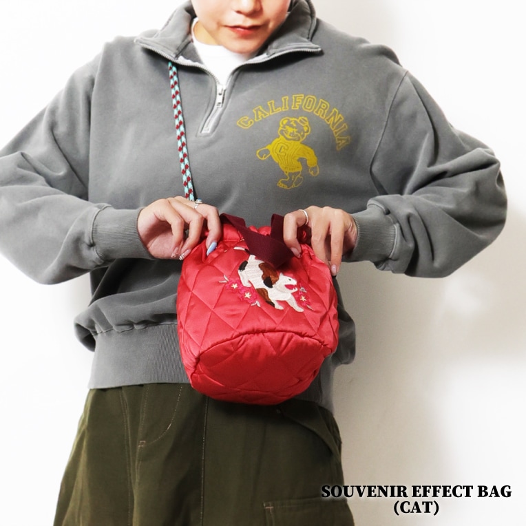 HOUSTON woman / ヒューストンウーマン 6023W SOUVENIR EFFECT BAG (CAT) / スーベニアエフェクトバッグ -全3色- 