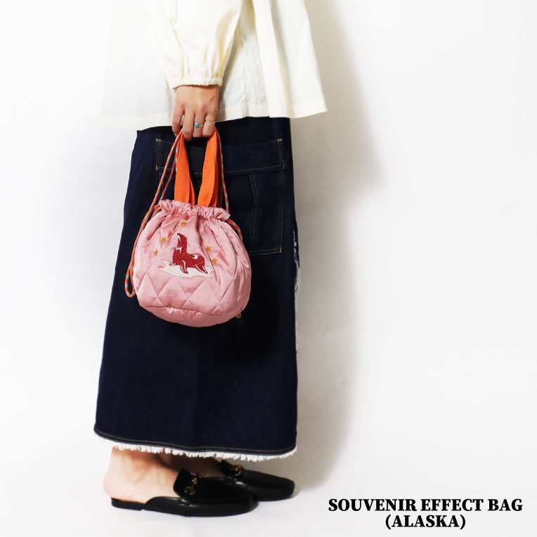 HOUSTON woman / ヒューストンウーマン 6025W SOUVENIR EFFECT BAG (ALASKA) / スーベニアエフェクトバッグ -全3色-