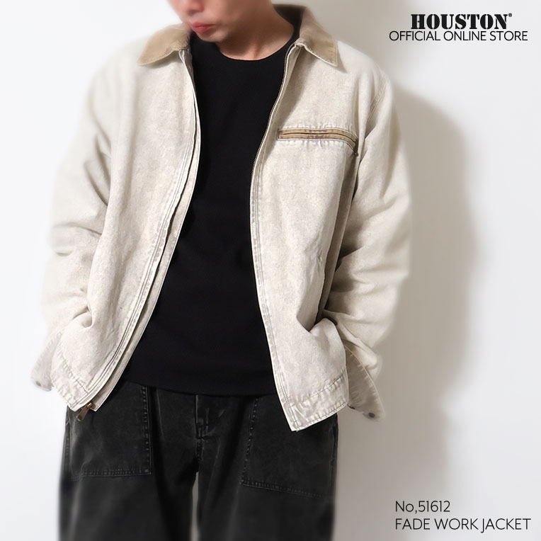 HOUSTON  / ヒューストン 51612 FADE WORK JACKET / フェードワークジャケット -全3色- 