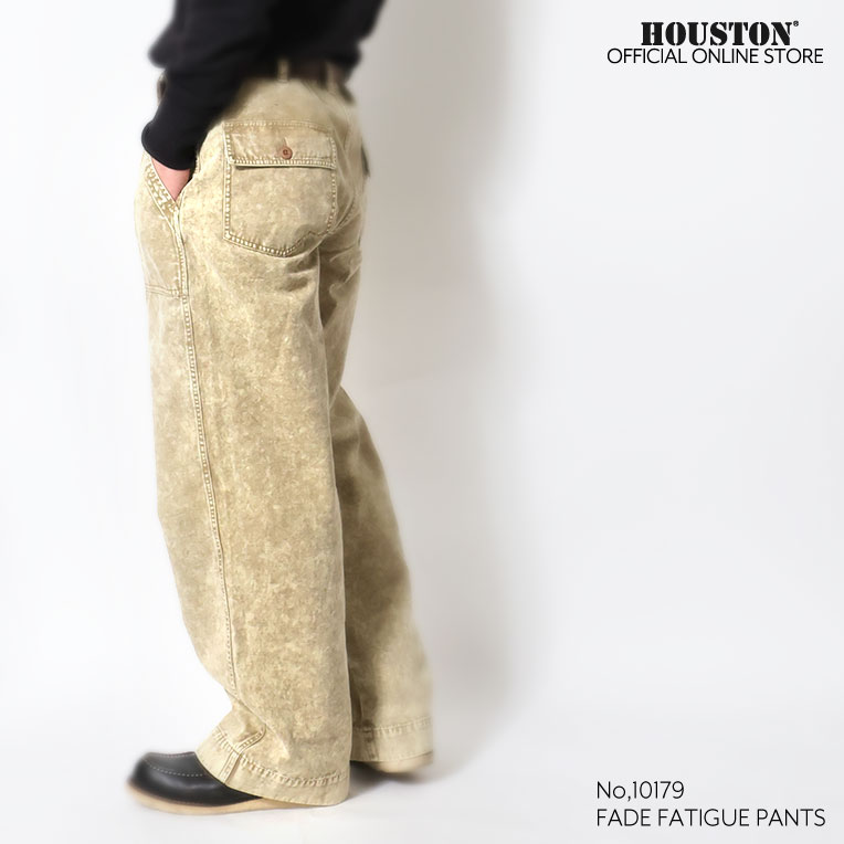 HOUSTON / ヒューストン 10179 FADE FATIGUE PANTS / フェードファティーグパンツ -全3色-  