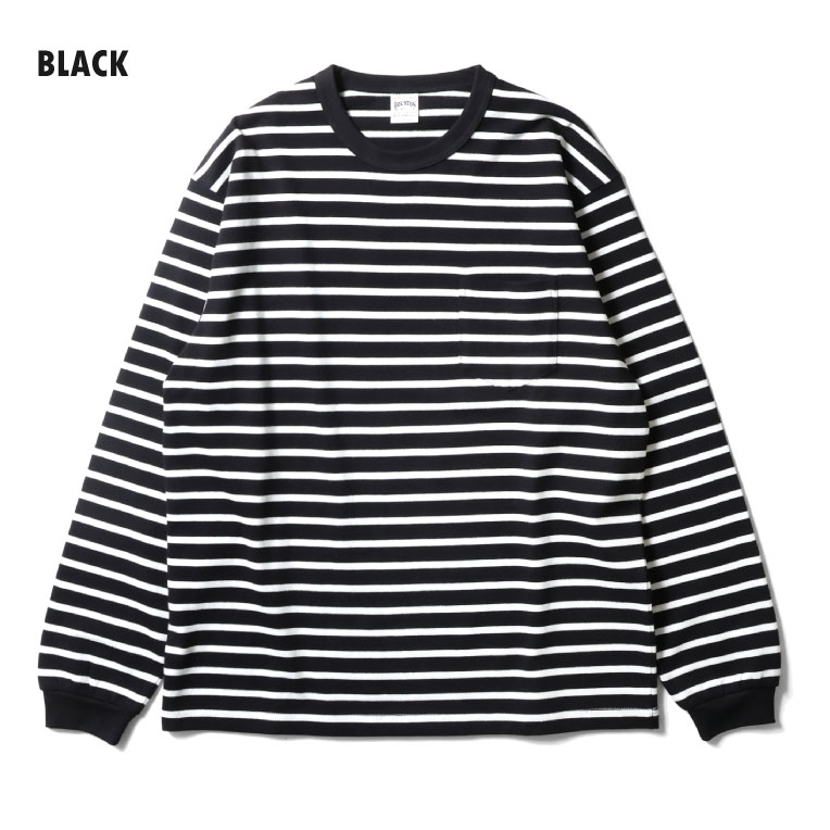 HOUSTON  / ヒューストン 22379 BORDER L/S TEE / ボーダー長袖Tシャツ -全4色- 