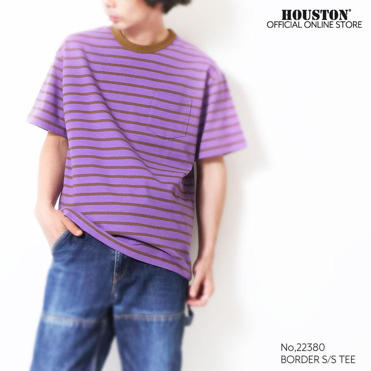 HOUSTON  / ヒューストン 22380 BORDER S/S TEE / ボーダー半袖Tシャツ -全4色- 