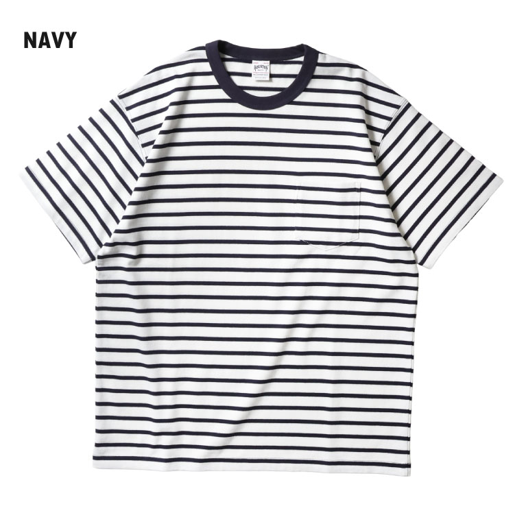 HOUSTON  / ヒューストン 22380 BORDER S/S TEE / ボーダー半袖Tシャツ -全4色- 