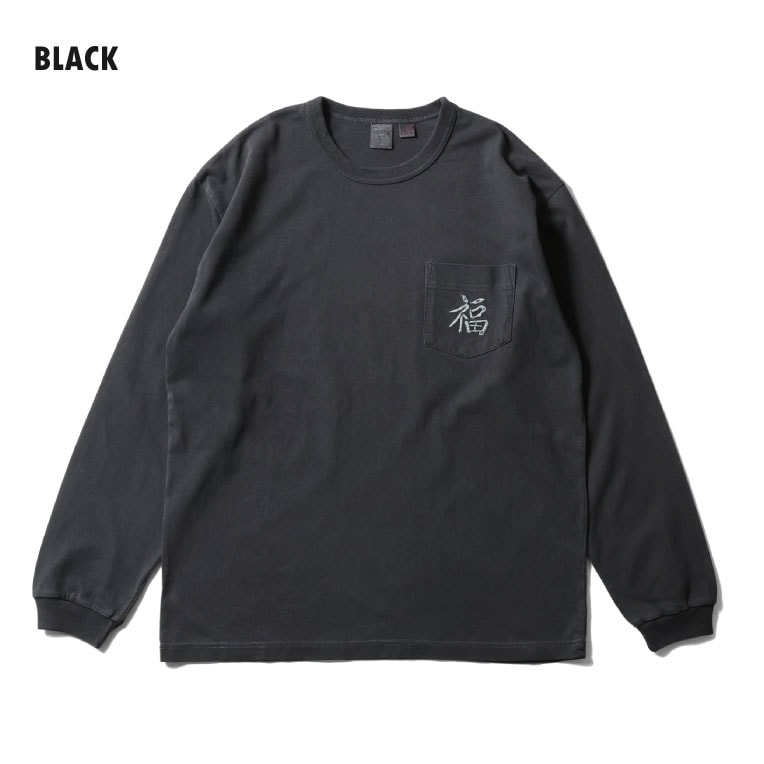 HOUSTON  / ヒューストン 22384 PIGMENT U.S. COTTON PRINT TEE(VIETNAM) / ピグメントプリント長袖Tシャツ -全4色- 