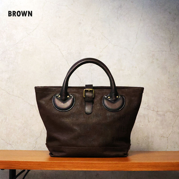 HOUSTON  / ヒューストン 6903 LEATHER TOTE BAG MINI / レザーミニトートバッグ -全1色- 