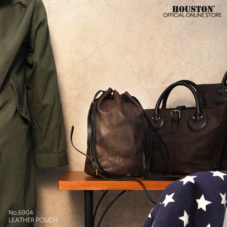 HOUSTON  / ヒューストン 6904 LEATHER POUCH / レザーポーチ -全1色- 