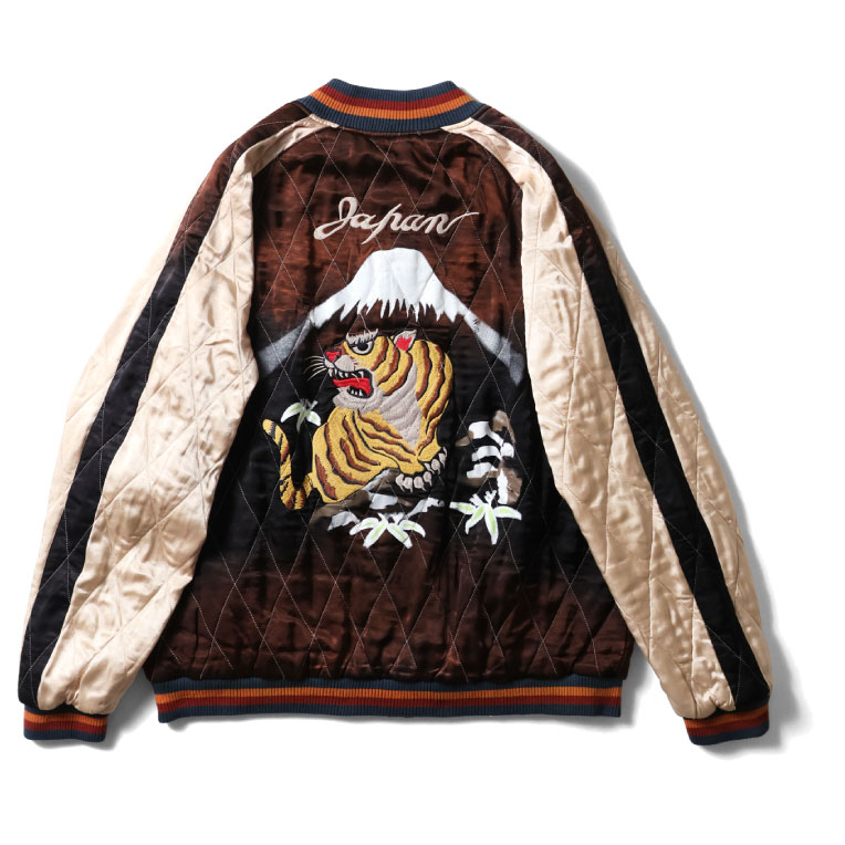 HOUSTON / ヒューストン 51528vw VINTAGE WASH RAYON SOUVENIR JACKET (TIGER) / ビンテージ加工レーヨンスーベニアジャケット -全3色- 