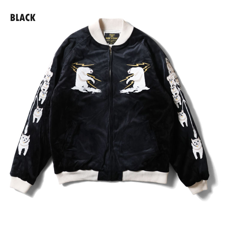 HOUSTON / ヒューストン 51521vw VINTAGE WASH VELVETEEN SOUVENIR JACKET (ALASKA) / ビンテージ加工別珍スーベニアジャケット -全1色- 