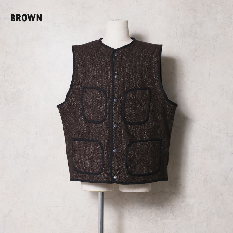 HOUSTON / ヒューストン 51564 BEACH CLOTH VEST / ビーチクロスベスト