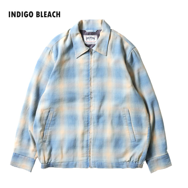 HOUSTON  / ヒューストン 51574 INDIGO OMBRE HBT JACKET / インディゴオンブレーチェックヘリンボーンツイルジャケット -全2色- 