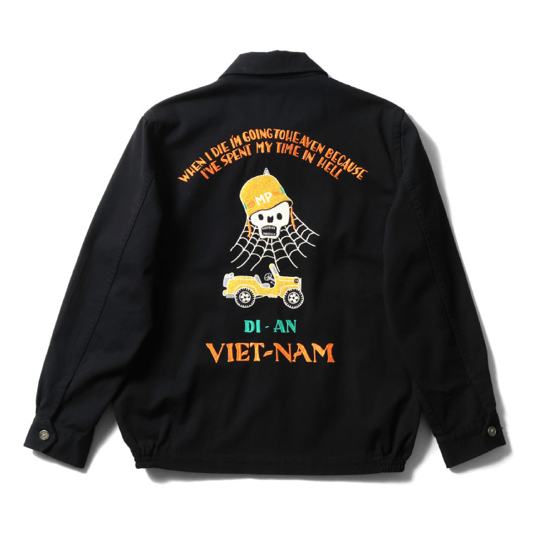HOUSTON  / ヒューストン 51577 VIETNAM JACKET(SKULL) / ベトナムジャケット -全3色- 