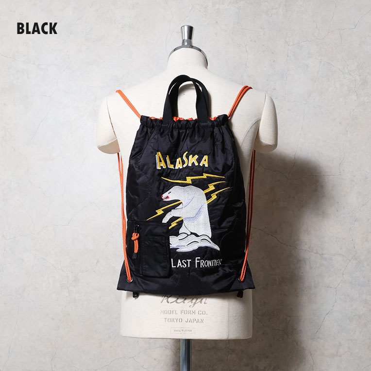 HOUSTON / ヒューストン 6906 MILITARY QUILT 2WAY BAG(ALASKA) / 刺繍キルティング2WAYバッグ(アラスカ) -全3色- 