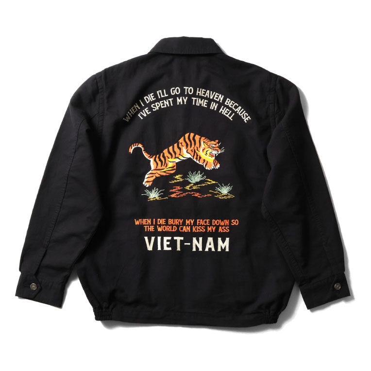 HOUSTON  / ヒューストン 51593 COTTON LINEN VIETNAM JACKET(TIGER) / コットンリネンベトナムジャケット -全3色- 