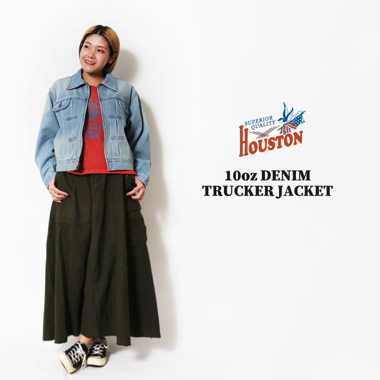 HOUSTON woman / ヒューストン ウーマン 5052W 10oz DENIM TRUCKER JACKET / デニムトラッカージャケット -全3色- 